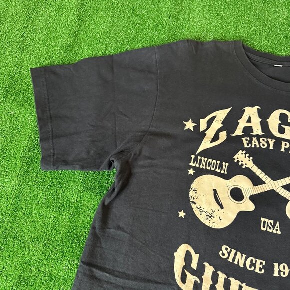 Zager Guitars Graphic T-Shirt Men’s Short Sleeve Crew Neck Casual Tee Size XL - Picture 5 of 14